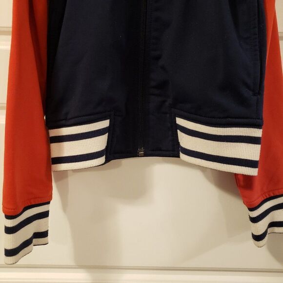 Tommy Hilfiger Boy's Orange Navy Polyester Bomber Jacket - Size XS or 4/5 - Picture 12 of 15